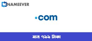 ডোমেইন অফার: .COM ডোমেইন এখন মাত্র ৭৯৯ টাকা ! (Updated 2025) - NameEver