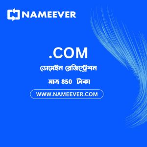 ৮৫০ টাকায় .com ডোমেইন? NameEver-এ বছরের শেষের সেরা সুযোগ! - NameEver